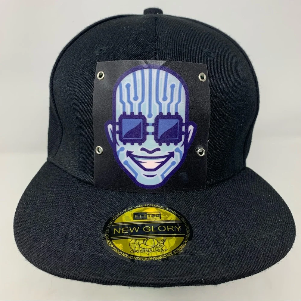 NEW New Glory Fitted SnapBack Noise Activated Light Up Hat